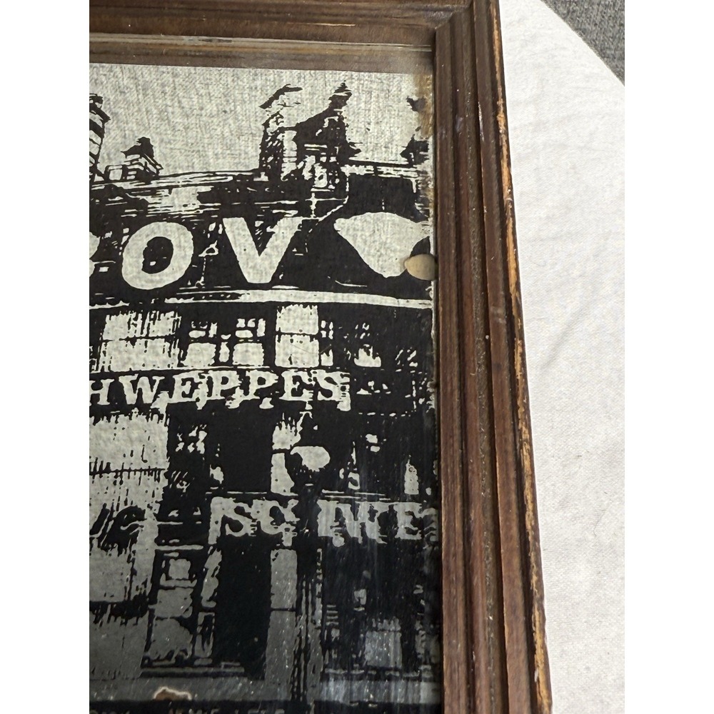 2 - Vintage 70s/80s London Bridge Piccadilly Circus Mirror Pub Bar Sign 13" X 9" - Picture 9 of 13